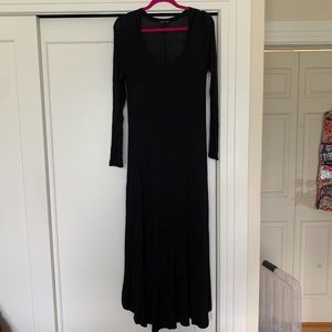 Sweet Claire Black Maxi Dress